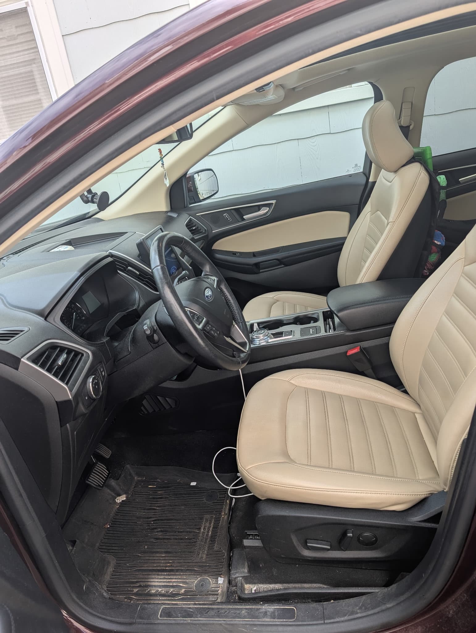 Clean driver cabin and steering wheel