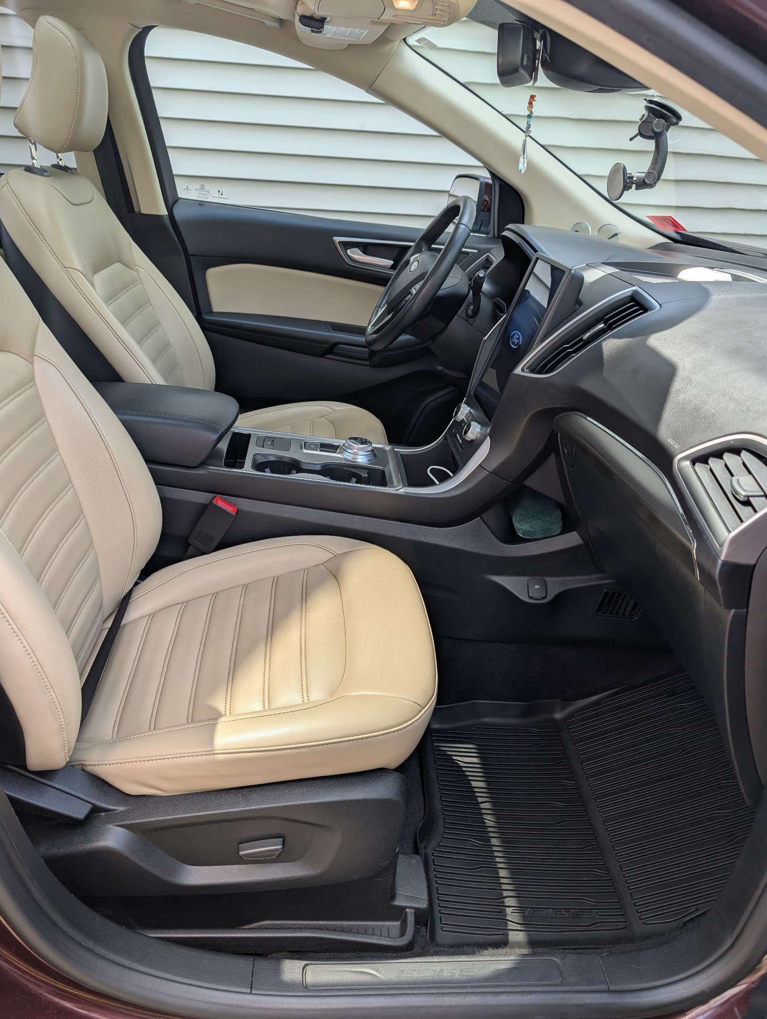 Completed front passenger seat cleaning